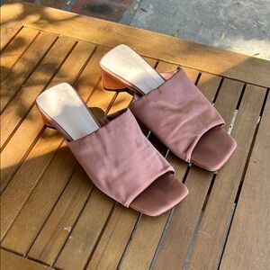 TIJN Katrin Women Mule in Rosy Brown